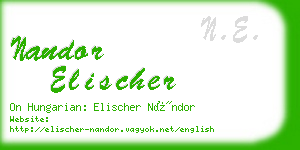 nandor elischer business card